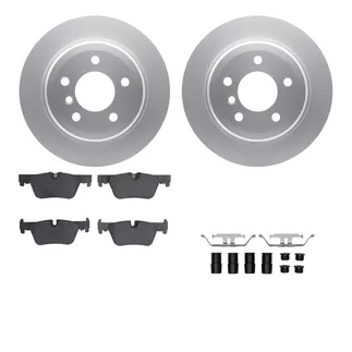 R1 Concepts WDTH1-31046 Brake Rotors - Carbon Coated W/ Euro Ceramic Pads & Hdw